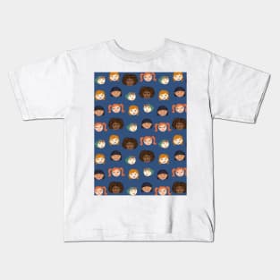 Kid portraits pattern Kids T-Shirt